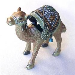 CAMEL KEEPSAKE BOX 24K GOLD & SWAROVSKI CRYSTALS