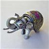 Image 1 : PEWTER ELEPHANT BOX SWAROVSKI CRYSTALS MYSTICAL!