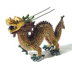 SWAROVSKI CRYSTALS & 24K GOLD CHINESE DRAGON BOX!
