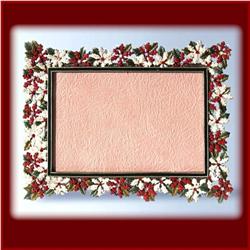 GOLD & SWAROVSKI CRYSTALS CHRISTMAS PICTURE FRAME