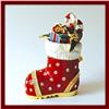 Image 1 : CHRISTMAS STOCKING 24K GOLD SWAROVSKI CRYSTAL BOX