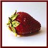 Image 1 : STRAWBERRY GOLD CRYSTAL JEWELRY TRINKET BERRY BOX