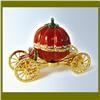 Image 1 : CINDERELLAS PUMPKIN CARRIAGE 24K GOLD JEWELRY BOX