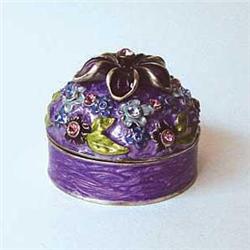 PLUMARIA 24K GOLD & CRYSTALS! JEWELRY BOX TRINKET