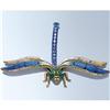 Image 1 : 24K GOLD DECORATION SWAROVSKI CRYSTAL DRAGONFLY 