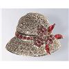 Image 1 : SWAROVSKI CRYSTALS RED HAT WHITE 24K GOLD JEWELRY