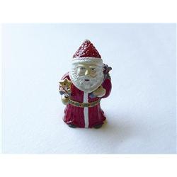 24K GOLD SANTA CHRISTMAS BOX SWAROVSKI CRYSTAL