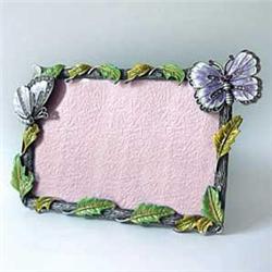 BUTTERFLY PHOTO FRAME 24K GOLD SWAROVSKI CRYSTAL