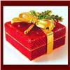 Image 1 : RED CHRISTMAS HOLLY 24K GOLD CRYSTALS JEWELRY BOX