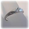 Image 2 : SOLID 10K WHITE GOLD GENUINE DIAMOND RING SIZE 7