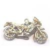 Image 2 : SOLID 14K GOLD HARLEY MOTORCYCLE PENDANT CHARM