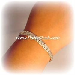SOLID STERLING SILVER BYZANTINE BRACELET 7.5” 18G