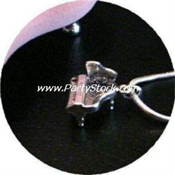 SOLID STERLING SILVER GRAND PIANO NECKLACE MUSICAL 18"