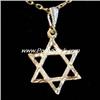Image 2 : SOLID 14K GOLD STAR MOGAN DAVID PENDANT CHARM NEW