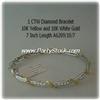 Image 3 : REAL 2  CARAT DIAMOND WHITE GOLD TENNIS BRACELET