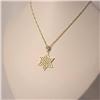 Image 2 : NEW! SOLID 14K GOLD CHAI IN STAR OF DAVID PENDANT