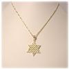 Image 3 : NEW! SOLID 14K GOLD CHAI IN STAR OF DAVID PENDANT
