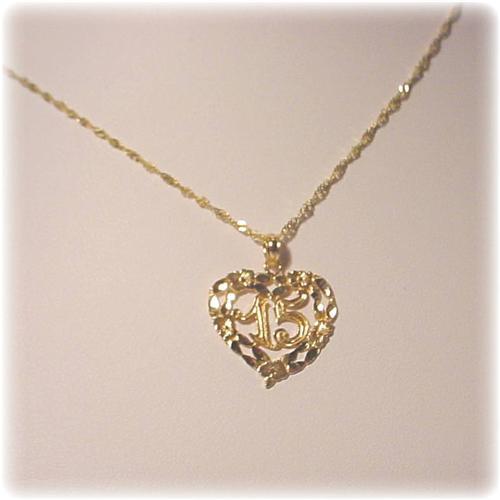 Quinceanera Necklace 14K GOLD Gold 15 Anos Collar