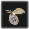 Image 2 : Solid 14K Gold Engraved Italian Locket Necklace