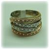 Image 1 : 14K GOLD GENUINE DIAMOND RING 1 CTW MULTI-BAND 
