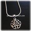 Image 2 : STERLING SILVER CELTIC PENDANT SNAKE NECKLACE 16"