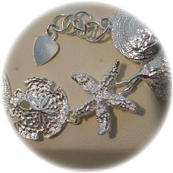 SOLID STERLING SILVER OCEAN STARFISH BRACELET BIG