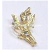 Image 1 : SOLID 14KGOLD ANGEL CHERUB CUPID PENDANT CHARM ¾”