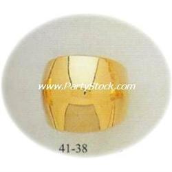 SOLID 14K SOLID YELLOW GOLD BIG POLISHED RING 9G