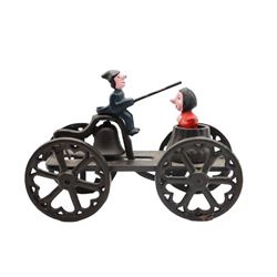 Vintage Witch Dunking Cart Cast Iron Toy