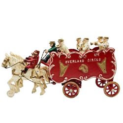 Vintage Overland Circus Cast Iron Toy