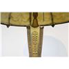 Image 14 : Antique Painted Stained Glass Table Lamp