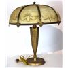 Image 2 : Antique Painted Stained Glass Table Lamp