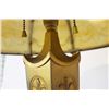 Image 30 : Antique Painted Stained Glass Table Lamp