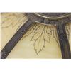 Image 8 : Antique Painted Stained Glass Table Lamp