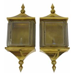 Pair of Brass Wall Sconces