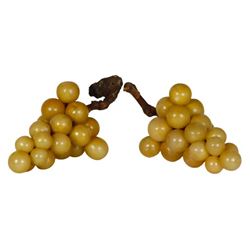 Pair of Vintage Italian Marble Grape Clusters