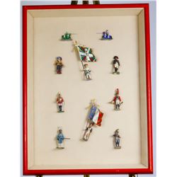 Vintage Hand Painted Pewter Soldiers Circa 1940