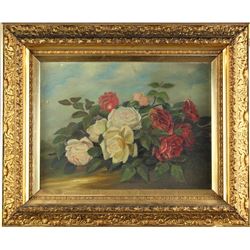 Oil on Canvas Still Life Painting of Flowers