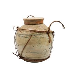 Chinese Blue and White Ginger Jar w Lid