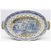 Image 2 : Blue and White Open Weave Porcelain Basket