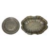Image 1 : (1) Small Plate and (1) Scalloped Dish