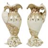 Image 1 : Pair of Budapest Porcelain Gilt Peacock Vases