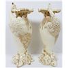 Image 7 : Pair of Budapest Porcelain Gilt Peacock Vases