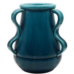 Chinese Blue Glazed Ceramic Vase