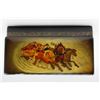 Image 2 : Russian Lacquerware Hand Painted Box, Signed