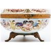Image 8 : (3) French Capodimonte Style Porcelain Containers