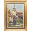 Image 1 : Signed Oil on Canvas, Clock Tower