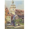 Image 2 : Signed Oil on Canvas, Clock Tower