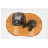 Image 2 : Bear Figures on Wooden Base