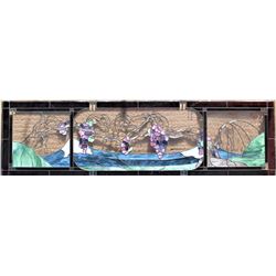 Large Transom Stained Glass Window Panel